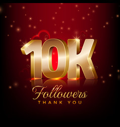 Thank You 10 Thousand Followers Happy Celebration