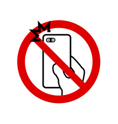 No Cell Phone Prohibition Sign Symbol