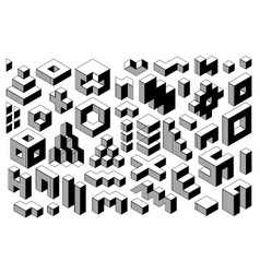 Abstract Black And White Geometric Shapes