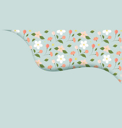 Banner With Floral Pattern