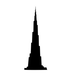 Burj Khalifa Tower Silhouette Khalifa Icon