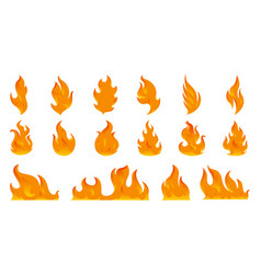 Fire flames Royalty Free Vector Image - VectorStock