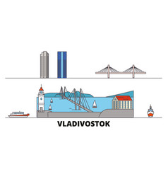 Russia Vladivostok Flat Landmarks