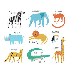 Wild Animals Collection Set And Their Names