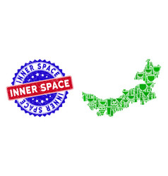 Bicolor Inner Space Scratched Seal Stamp