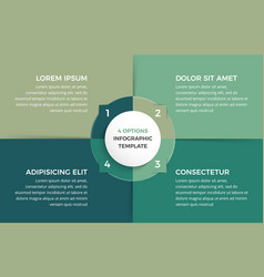 Infographic Template With 4 Options