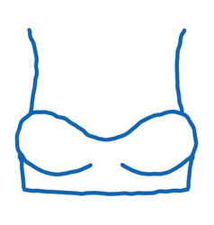 Underwire Bra Doodle Icon Hand Drawn