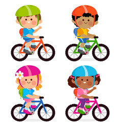 Children Riding Bicycles