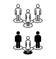 Group Icons Black And White Of People