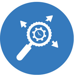 Reputation Optimization Icon Blue Color Design