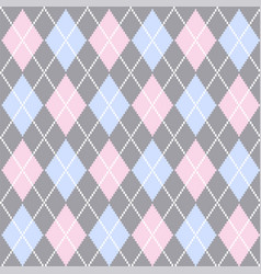 Seamless Argyle Check Pattern In Pink And Gray