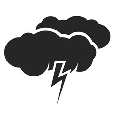 Thunderstorm Black Icon Cloud With Lightning Bolt