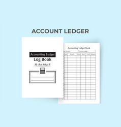 Accounting Ledger Log Book Kdp Interior Balance