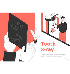 Dental Xray Isometric Composition