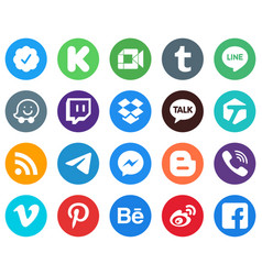 Flat Circle White Icon Collection Telegram Waze