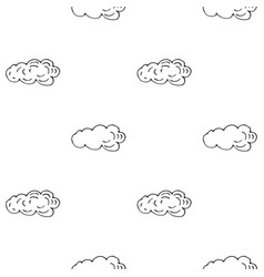 Seamless Pattern Cloud Sky Doodle