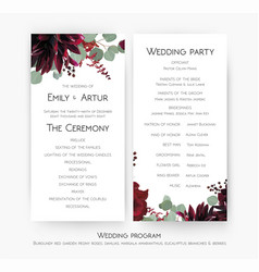 Wedding Program For Party Amp Ceremony Card