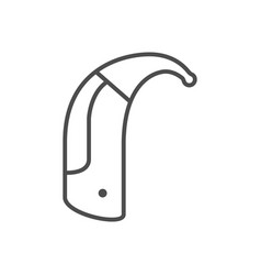 Hearing Aid Line Outline Icon