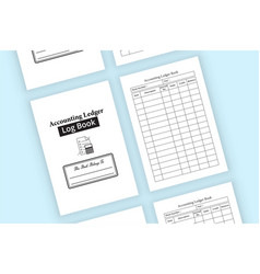 Kdp Interior Accounting Ledger Notebook Business