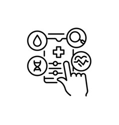 Remote Health Care Color Line Icon Pictogram