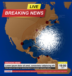 Usa Hurricane News Background