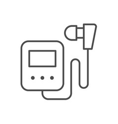 Hearing Aid Device Line Icon