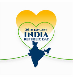 Indian Republic Day Event Card With Line Style