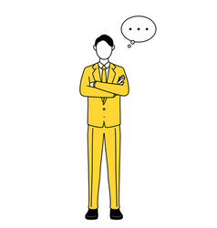 Simple Line Drawing Of A Businessman In A