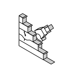 Steps Repair Isometric Icon