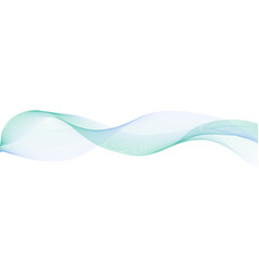 Abstract Wave Swoosh Teal Blue Color Flow Air