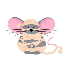 Cartoon Halloween Mummy Mouse Funny