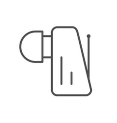 Portable Hearing Aid Line Outline Icon