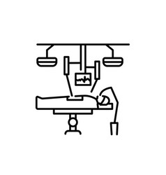 Robotic Surgery Color Line Icon Pictogram For Web