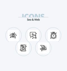 Seo And Web Line Icon Pack 5 Icon Design Star