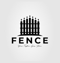 Wood Fence Or Wooden Gate Logo Design