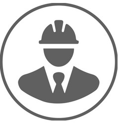 Architect Builder Avatar Icon Gray Eps