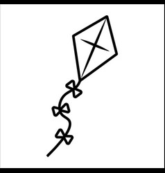 Flying Kite Icon Symbol