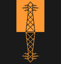 High Voltage Power Line Transmission Tower Or