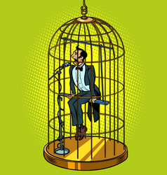 A Male Tenor Singer In Bird Cage Musical Voice