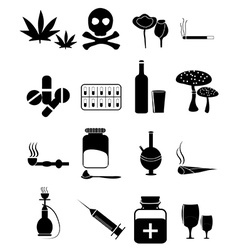 Danger signs icons set Royalty Free Vector Image