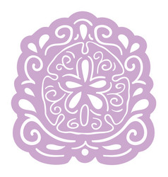 Pretty Flower Design Cut Out