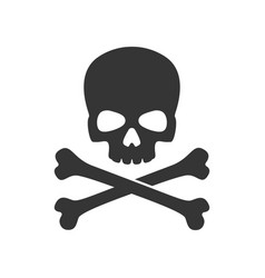 Skull with headphones Royalty Free Vector Image