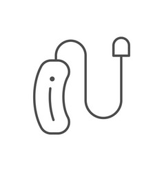 Hearing Aid Device Line Icon