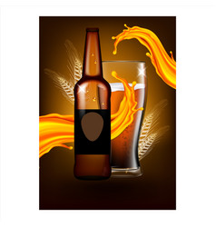 Beer Dark Alcohol Beverage Promo Poster