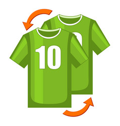 Colorful Cartoon Soccer Player Replacement Icon