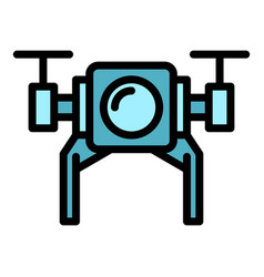 Flight Video Icon Flat