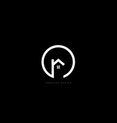 Letter R Real Estate Circle Minimal Logo