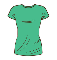 Green Men T Shirt Cartoon