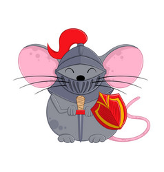 Cartoon Halloween Knight Mouse Funny