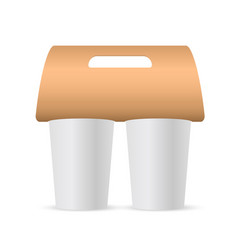 Coffee Cup Holder Paper Blank Cup Carrier